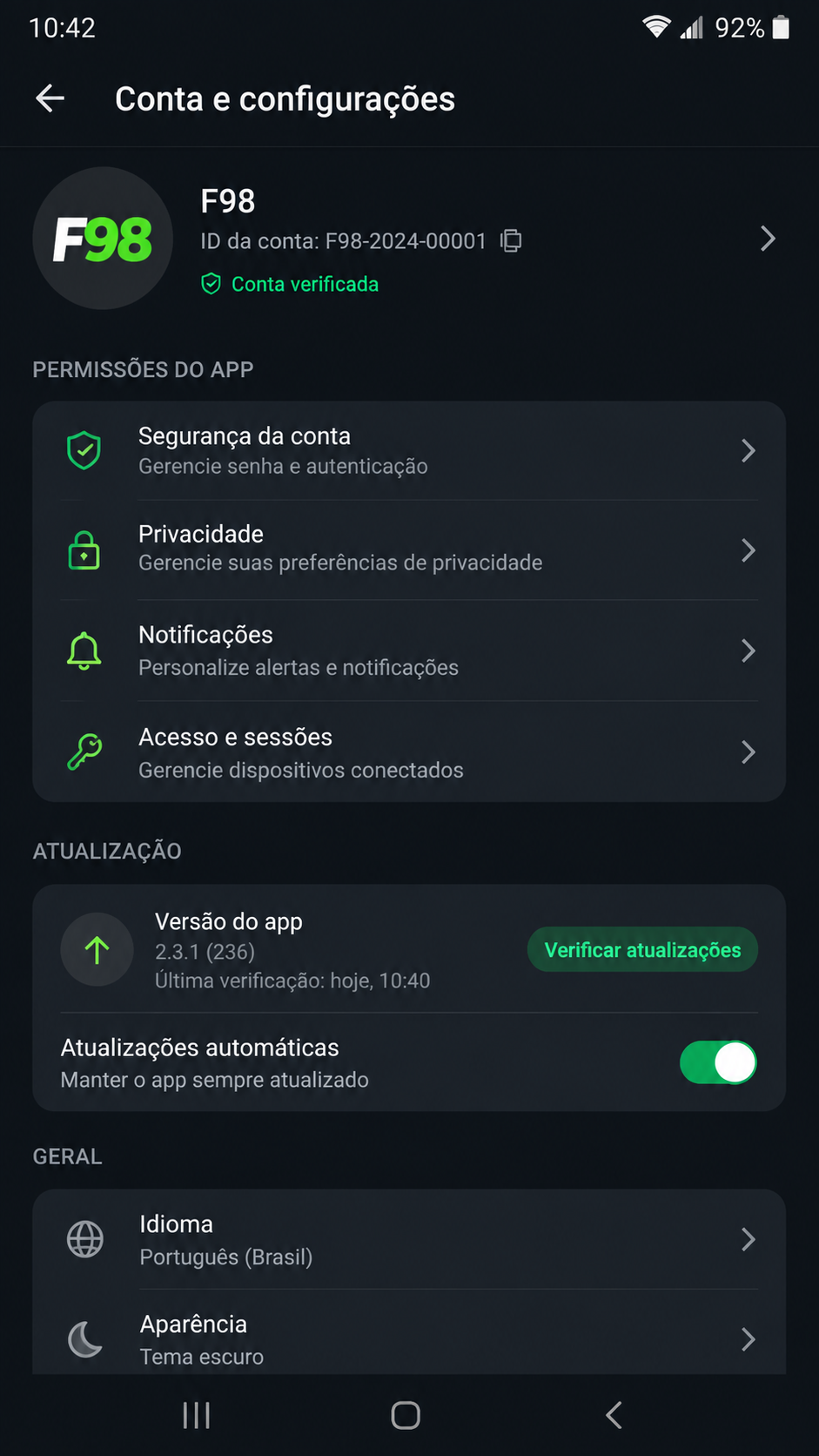 f98 screenshot