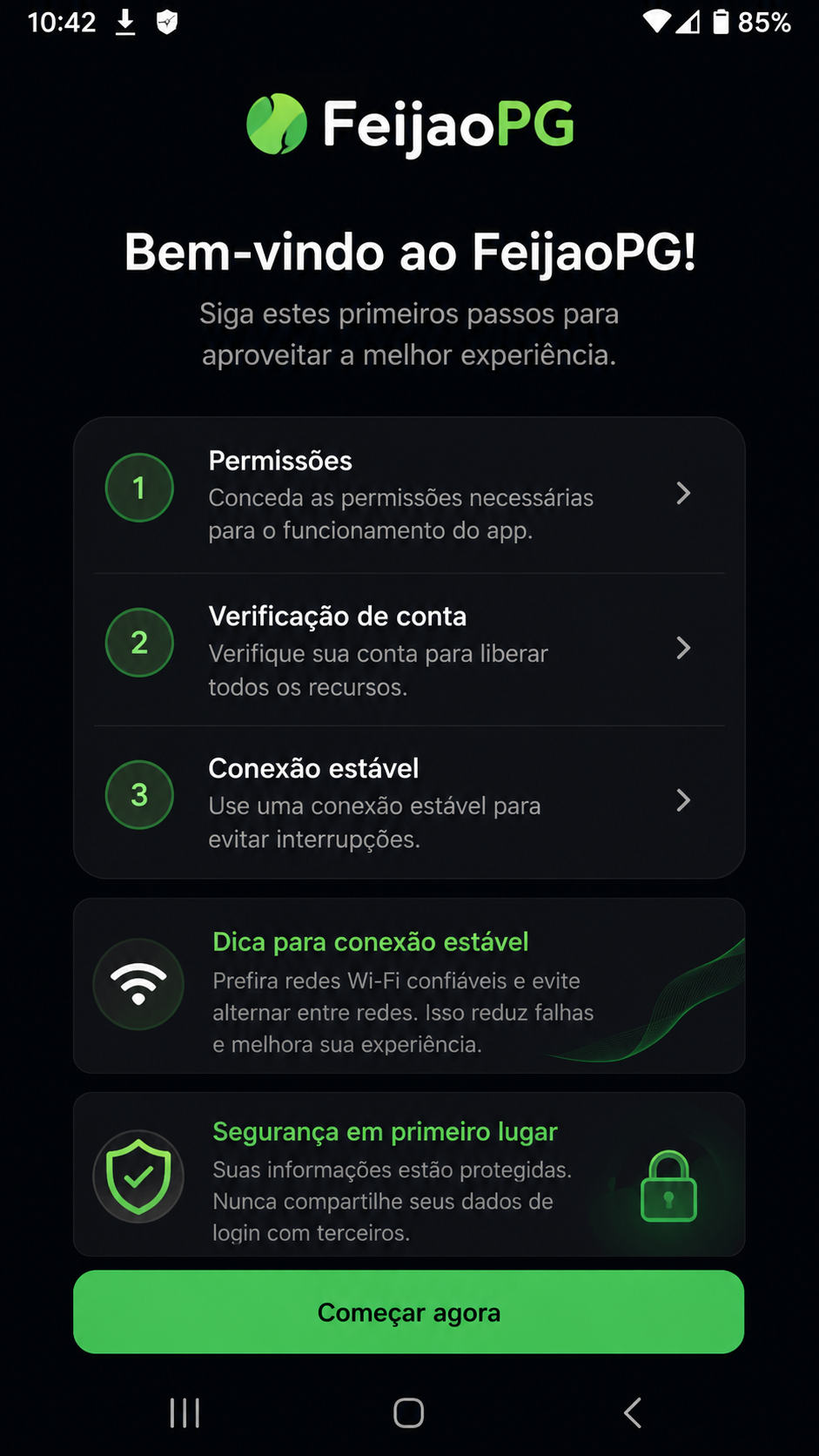 FeijaoPG captura de tela Android