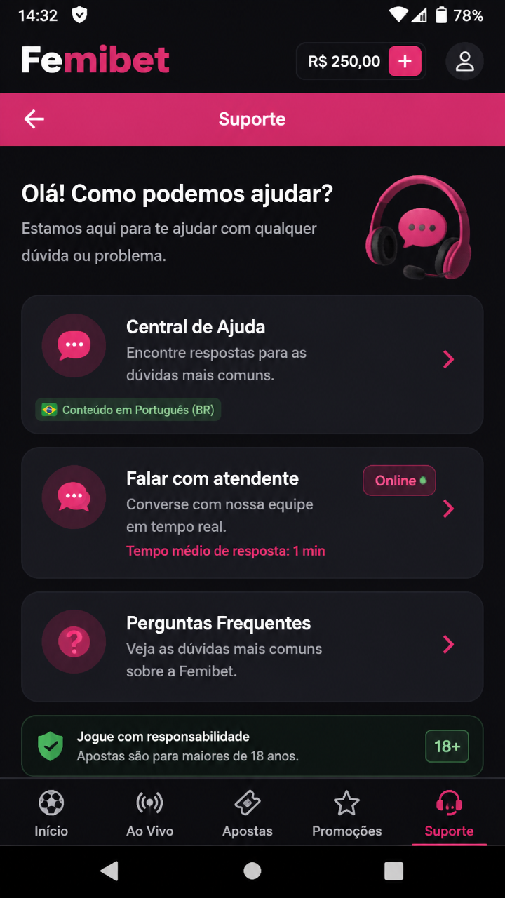 Femibet screenshot