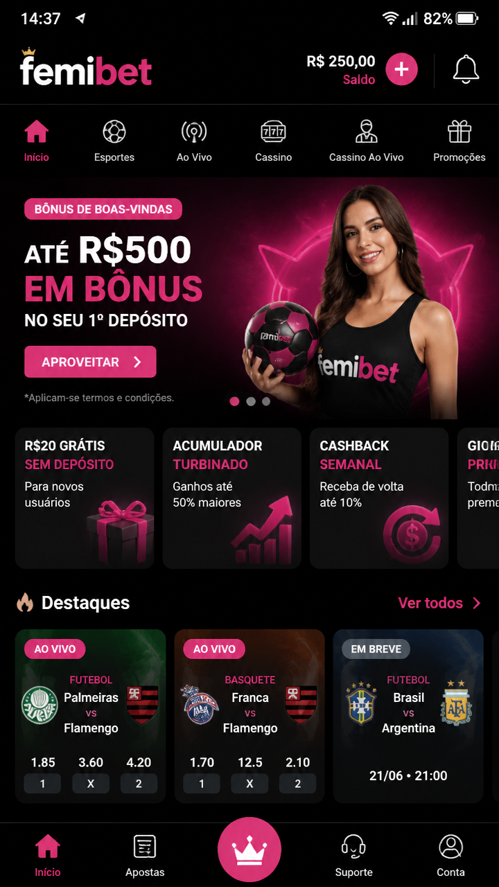 Femibet screenshot