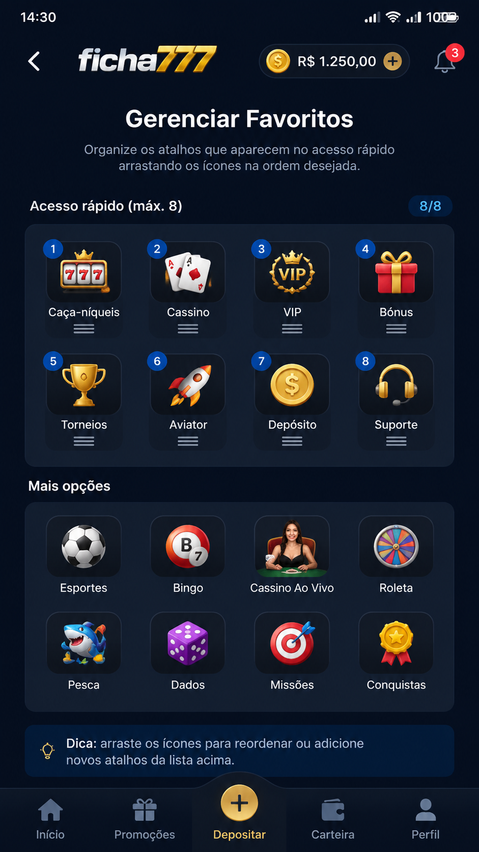 ficha777 screenshot