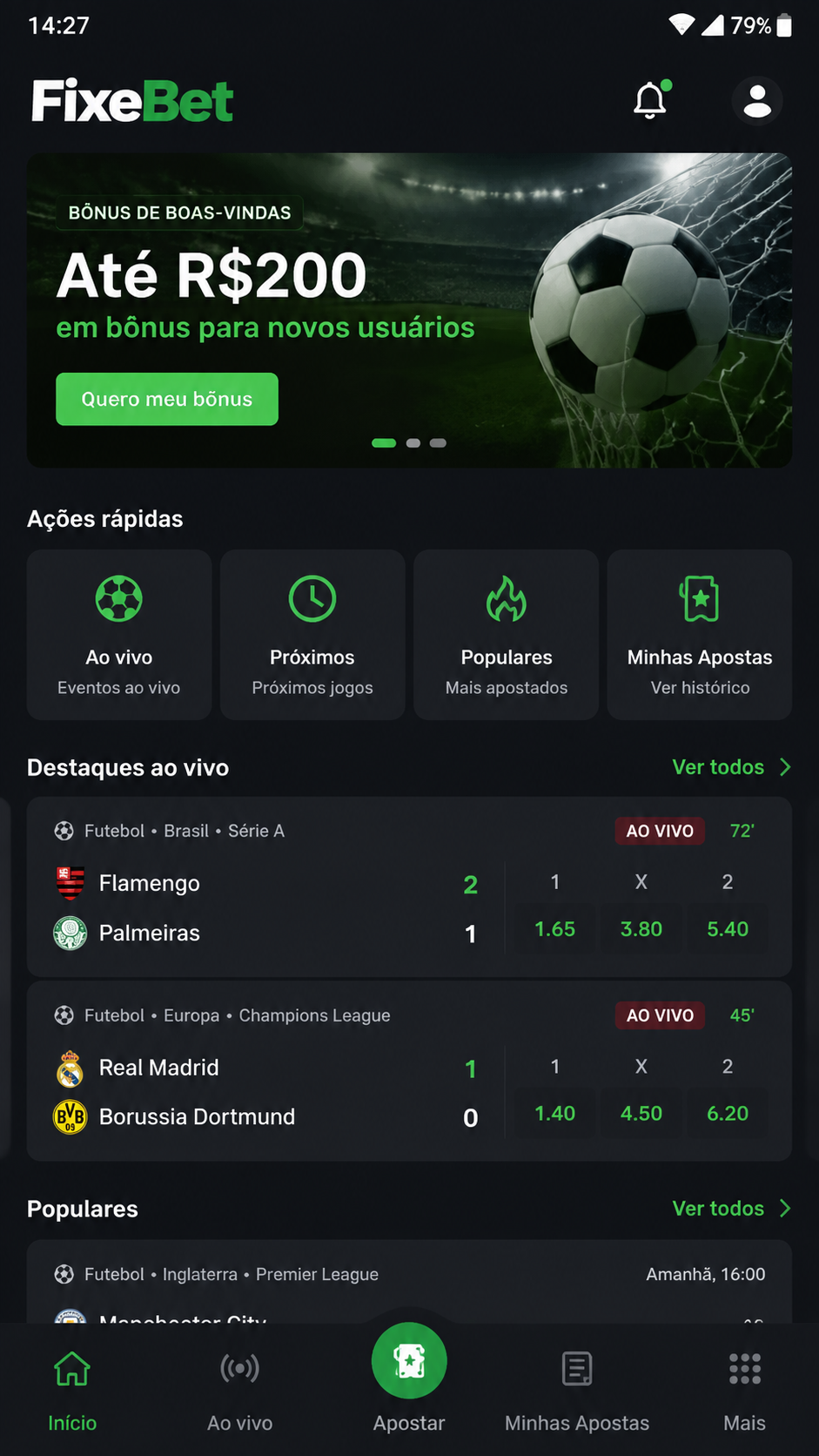 FixeBet screenshot