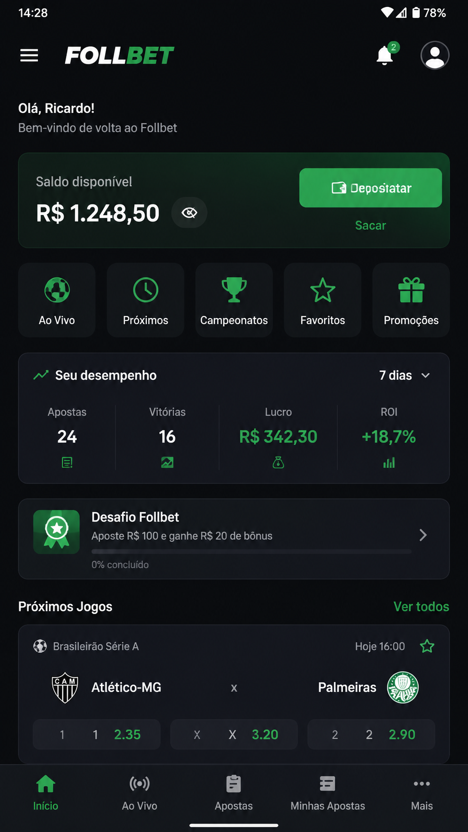 Follbet screenshot