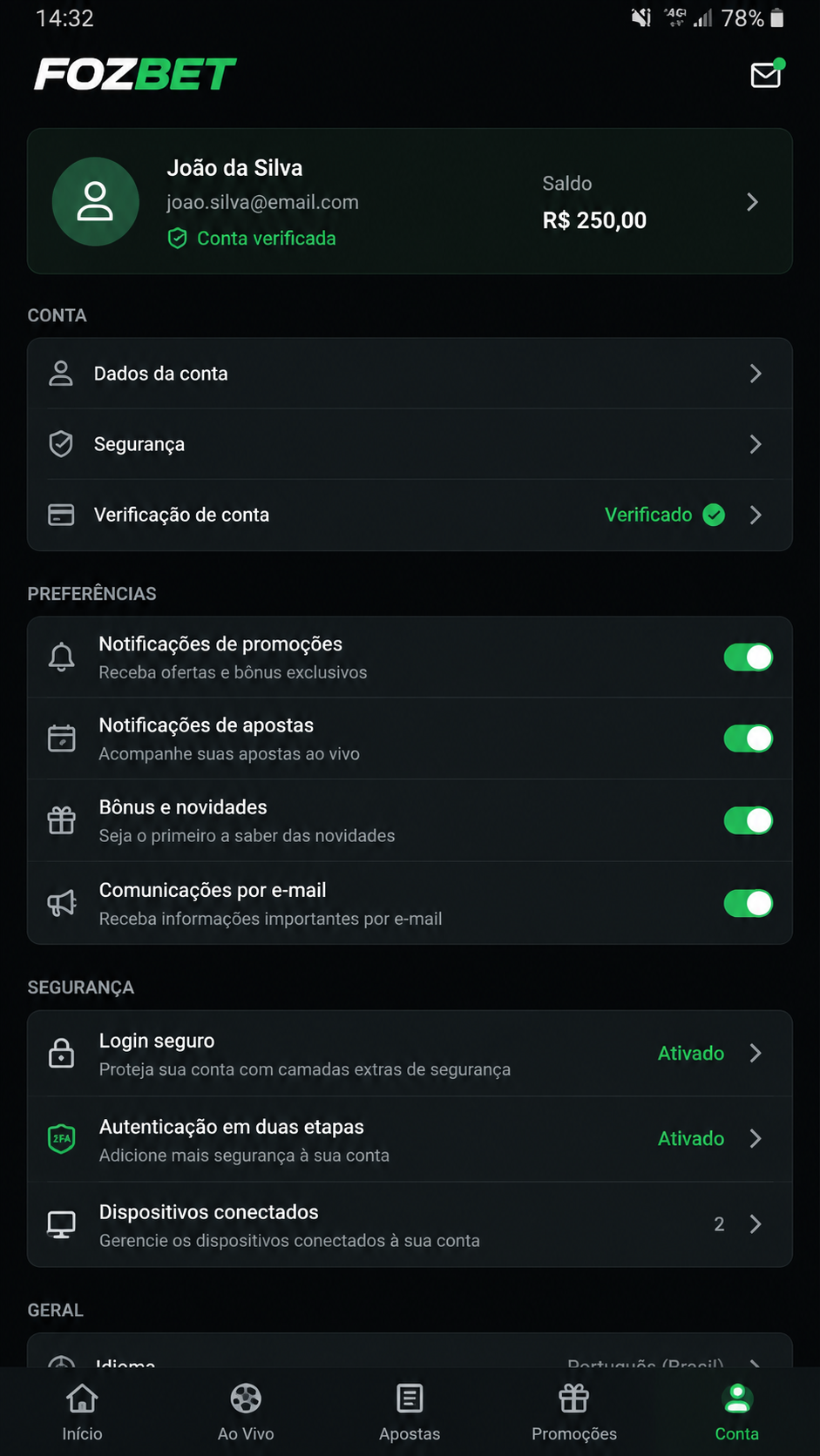 fozbet screenshot