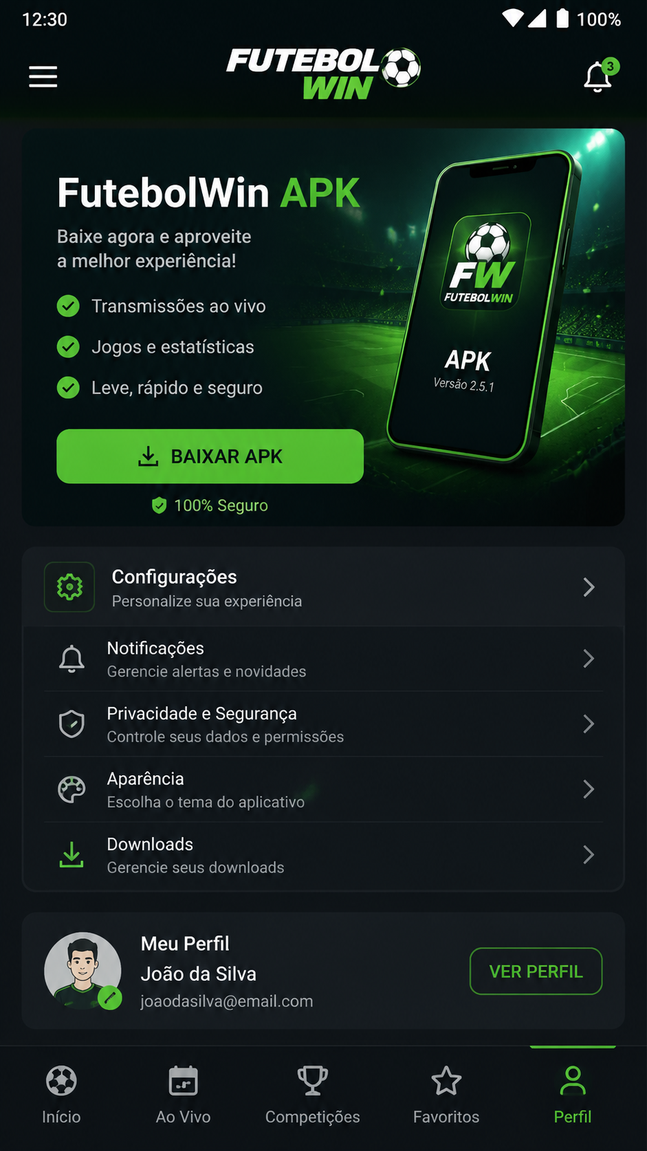futebolwin screenshot