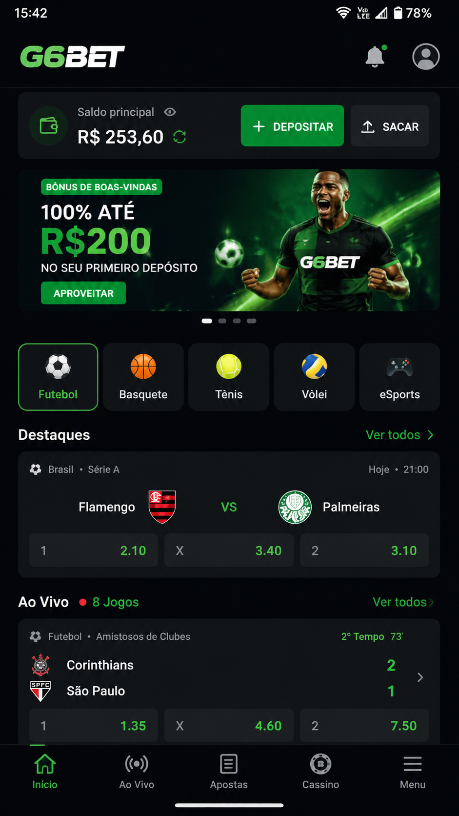 g6bet screenshot