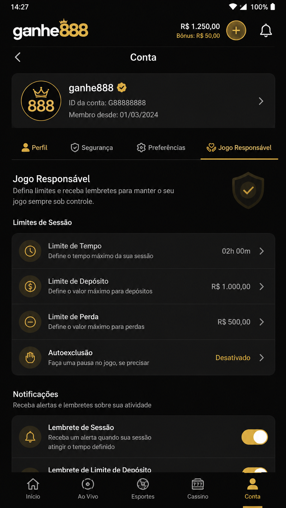 ganhe888 screenshot
