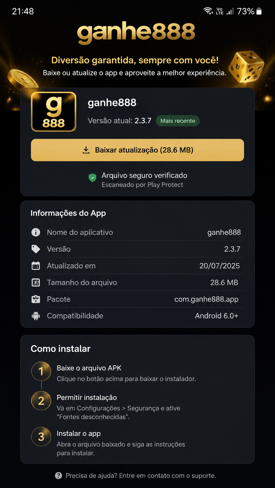 ganhe888 screenshot