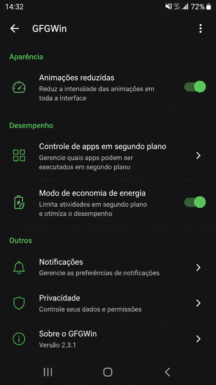gfgwin screenshot