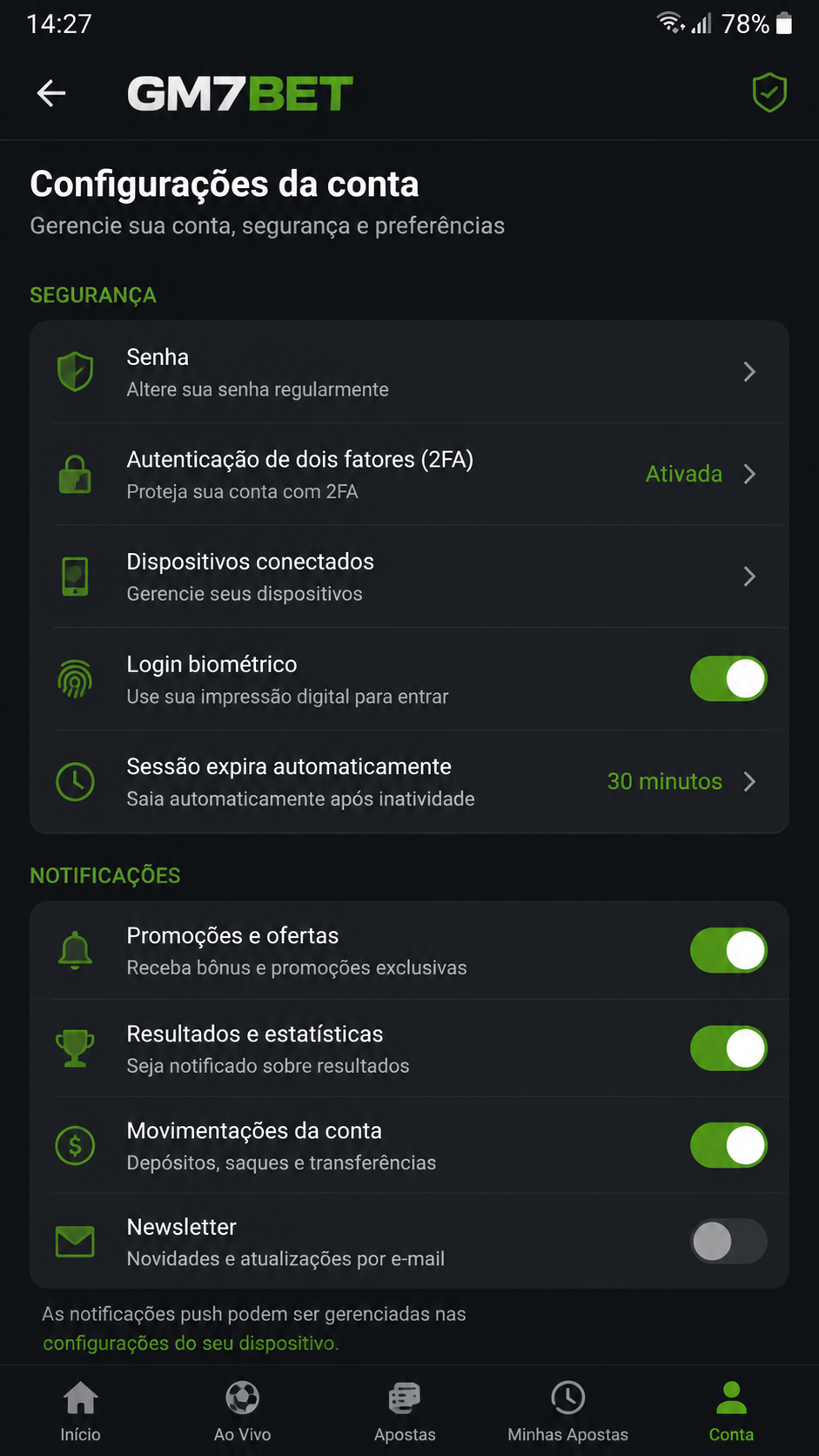 gm7bet screenshot