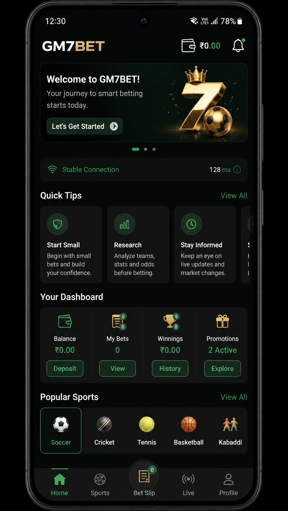 gm7bet screenshot