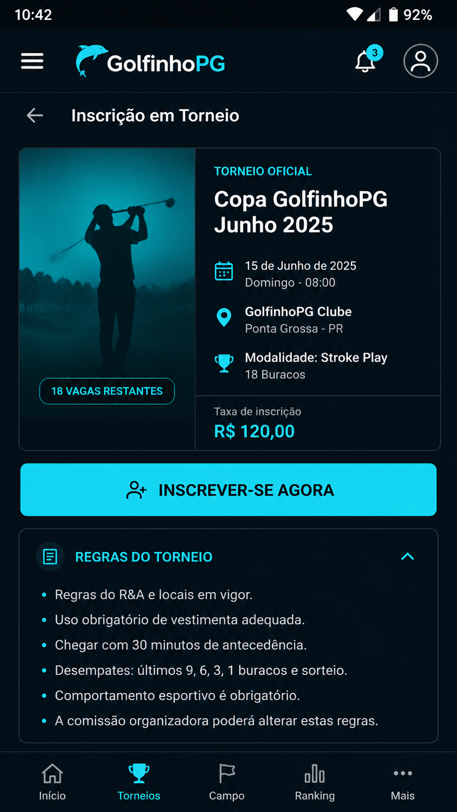 GolfinhoPG screenshot