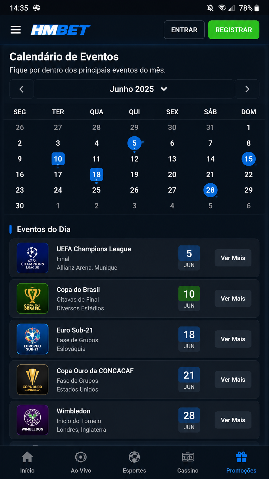 hmbet screenshot