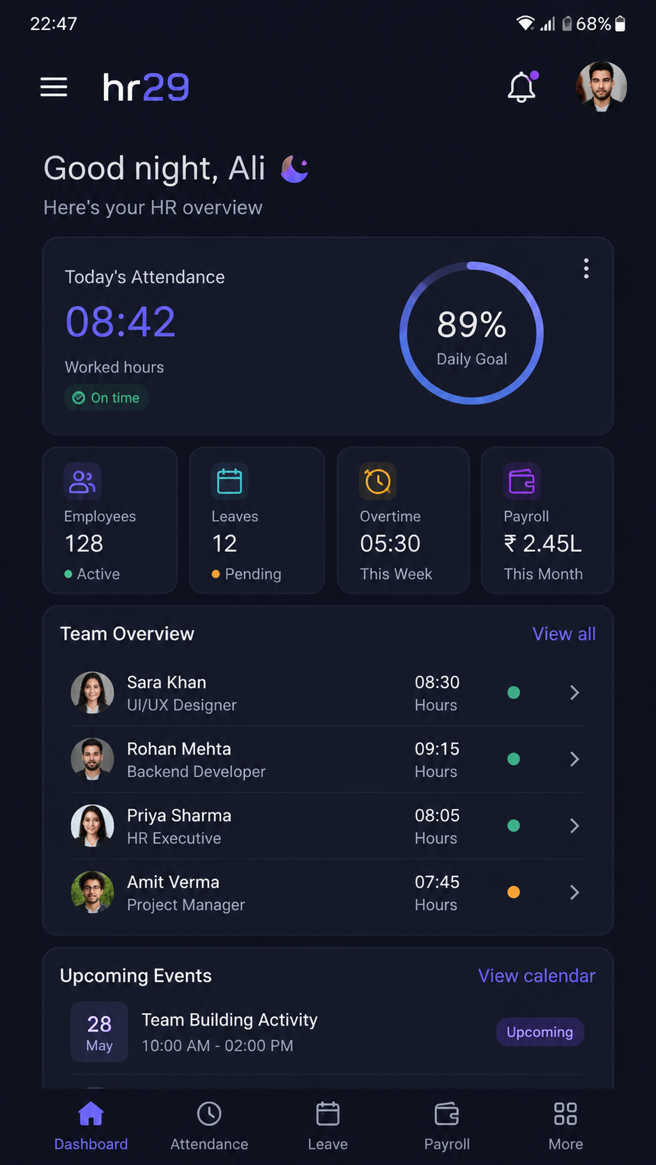 hr29 screenshot
