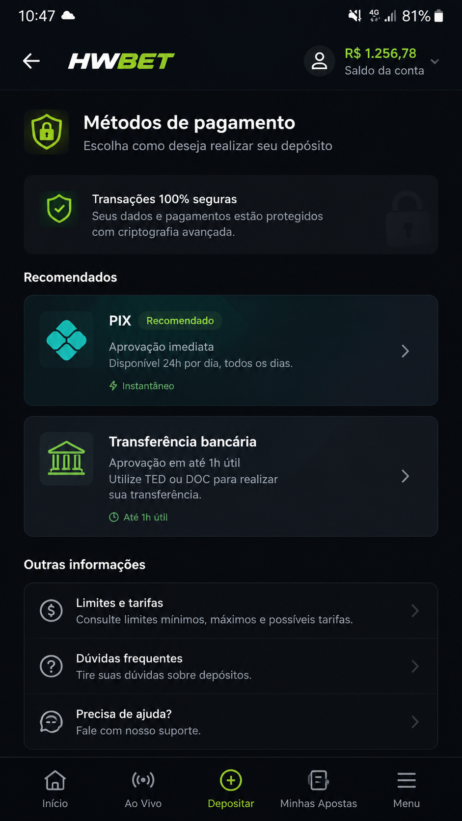 hwbet screenshot
