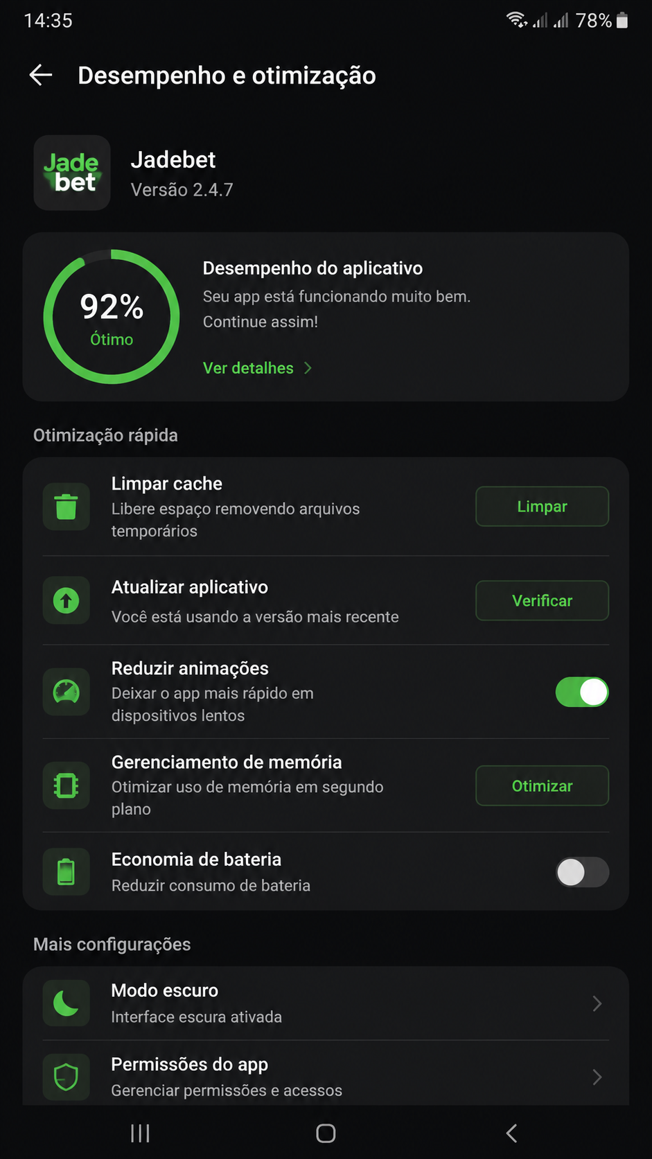 Jadebet screenshot