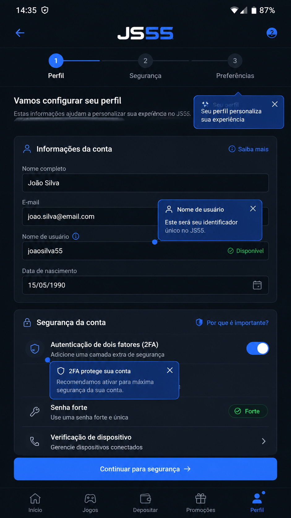js55 screenshot