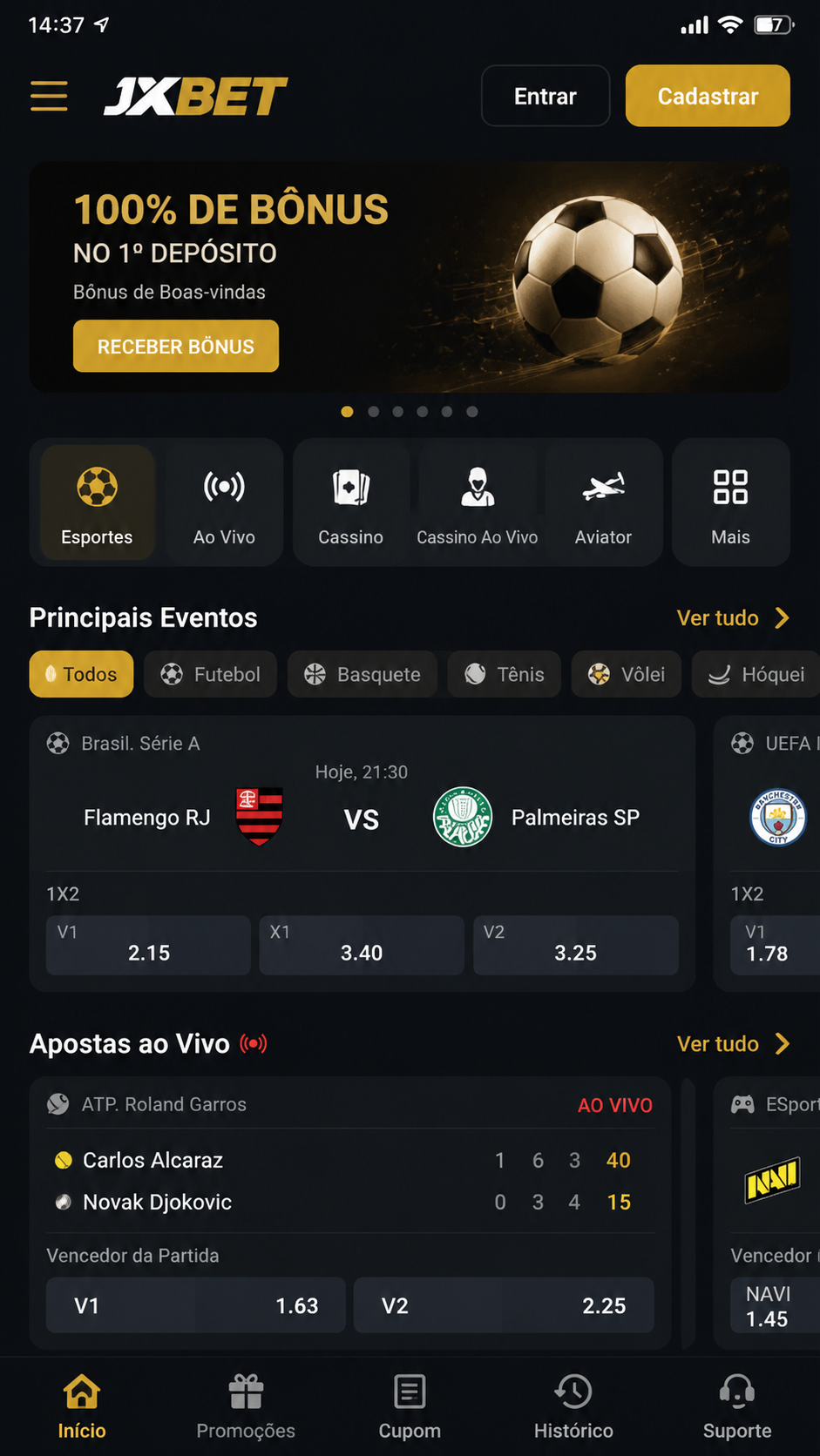JXBET screenshot