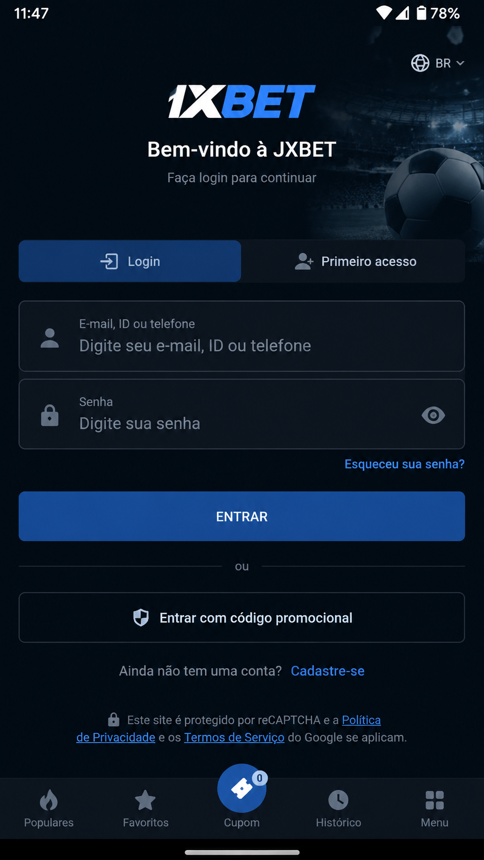 JXBET screenshot