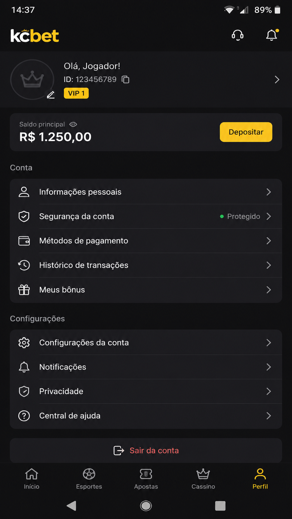 kcbet screenshot