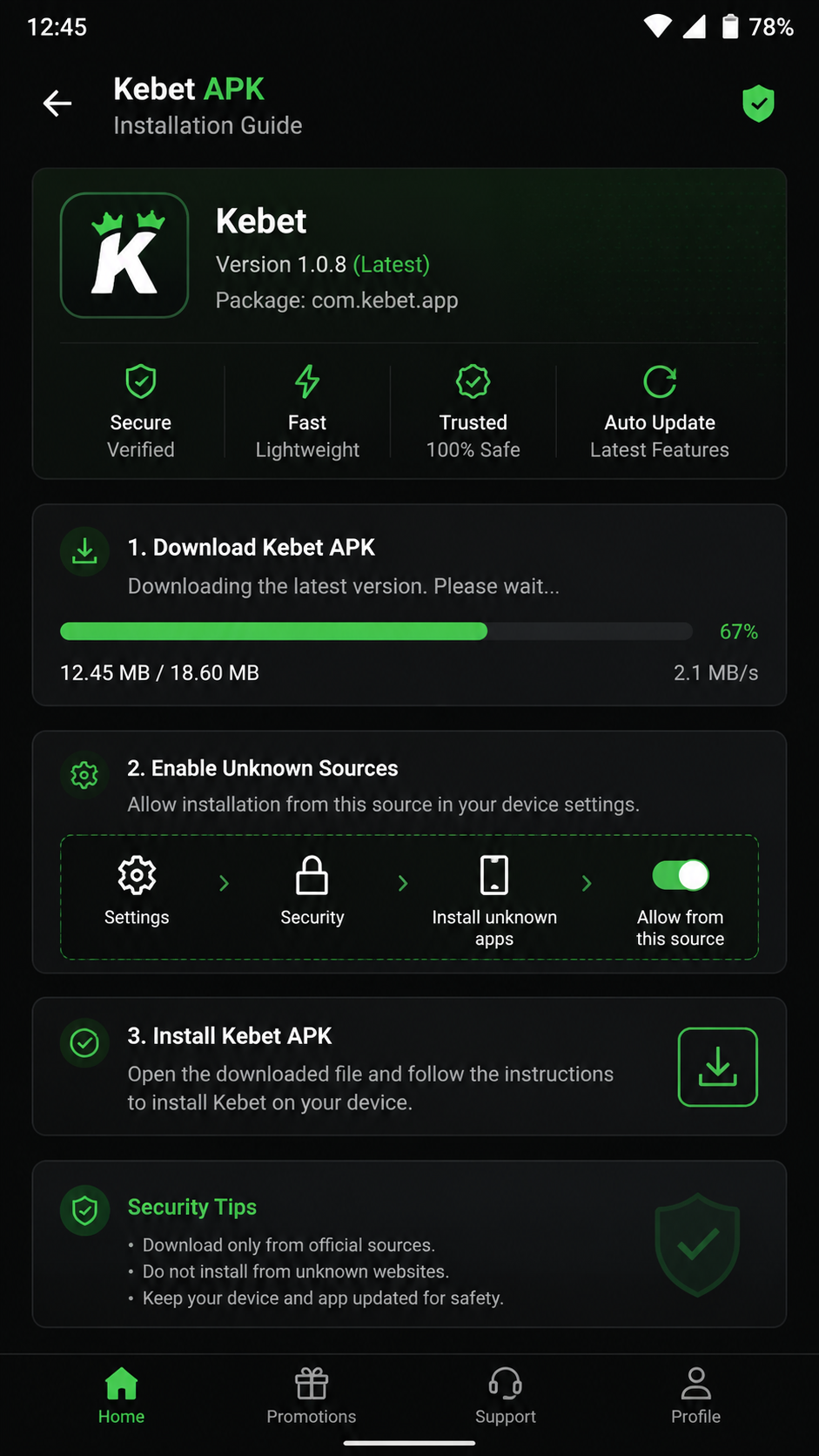 kebet screenshot
