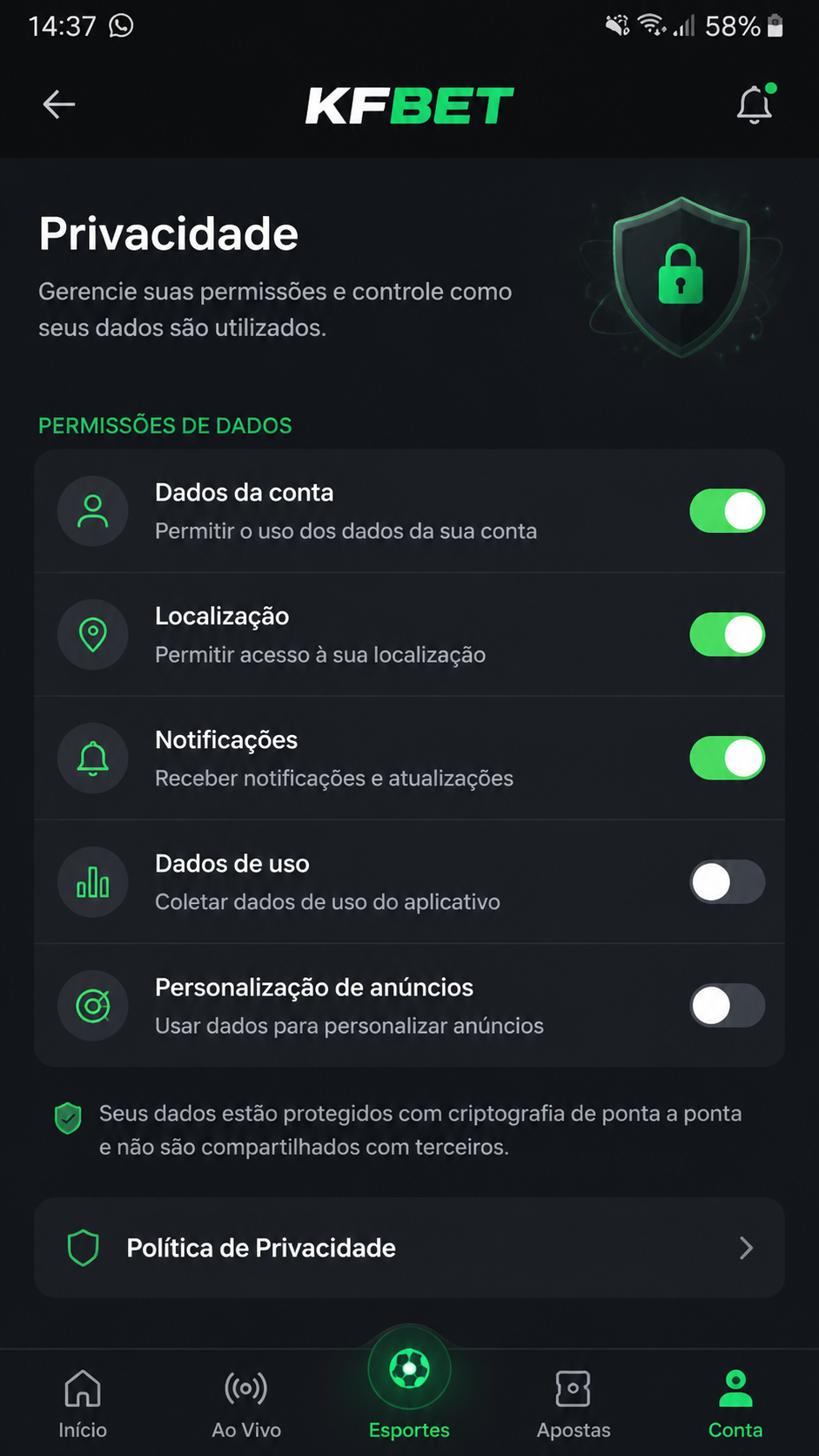 kfbet screenshot