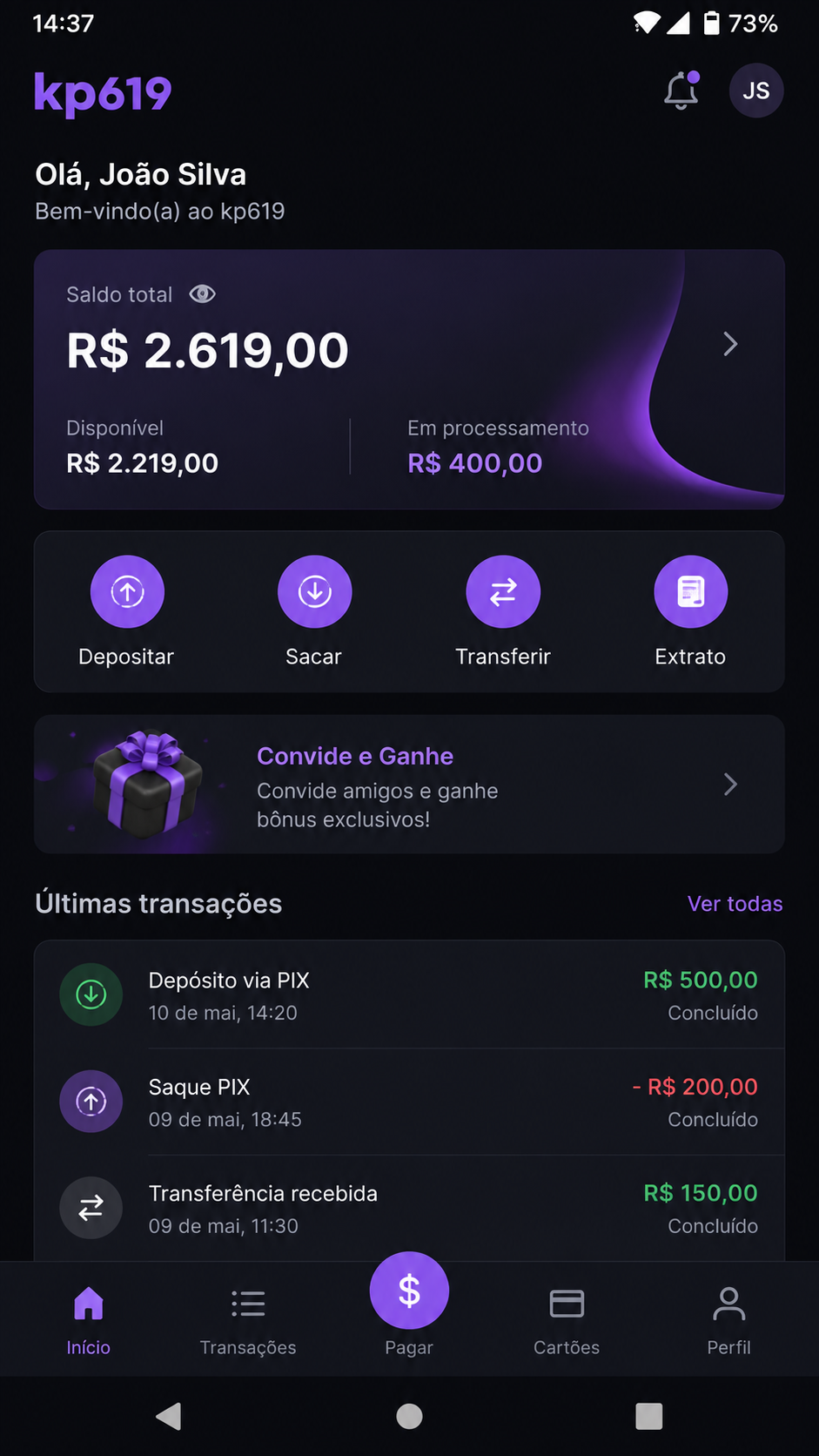 kp619 captura de tela Android