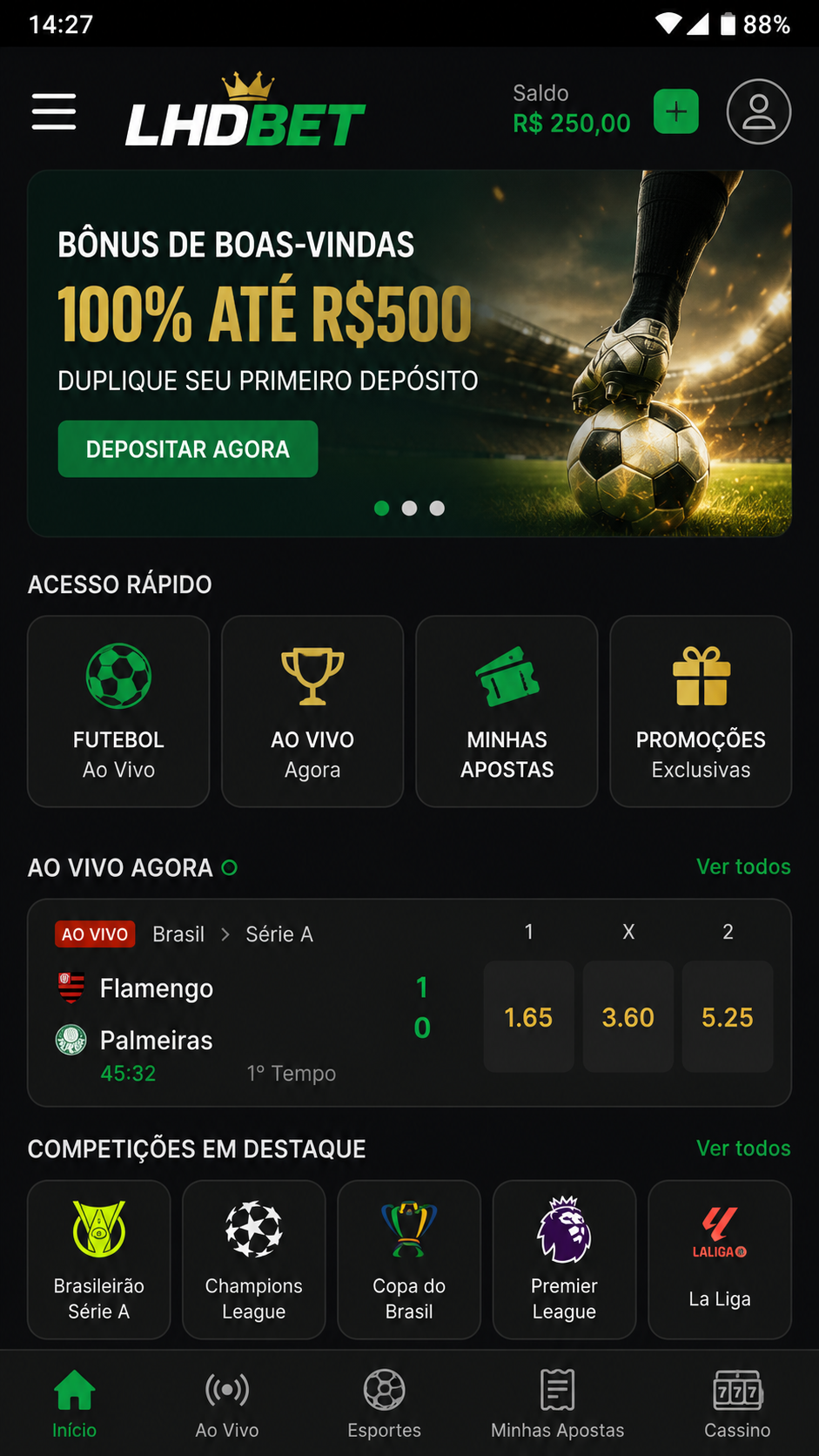 lhdbet captura de tela Android