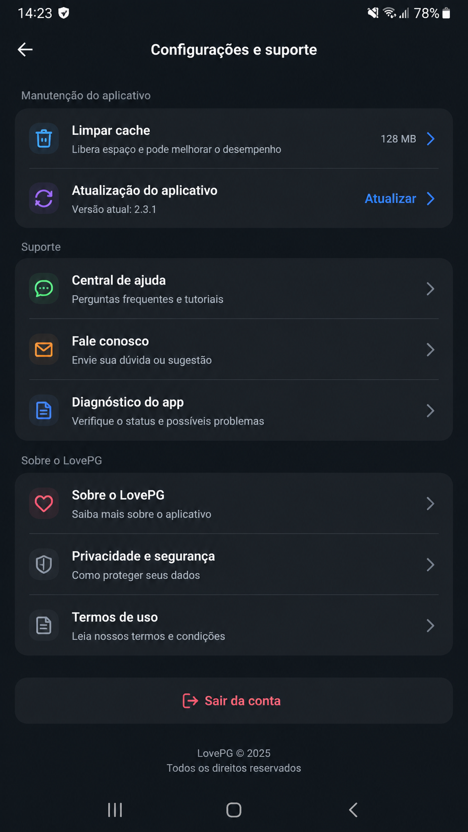 LovePG screenshot