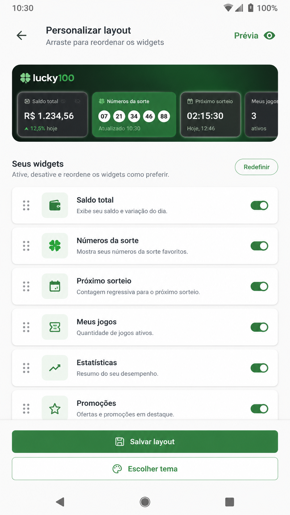 lucky100 screenshot