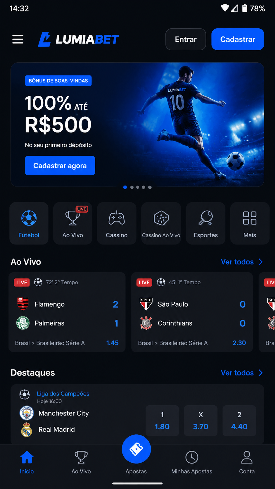 Lumiabet screenshot