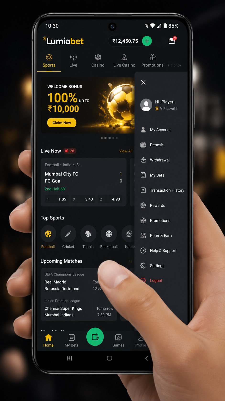 Lumiabet screenshot