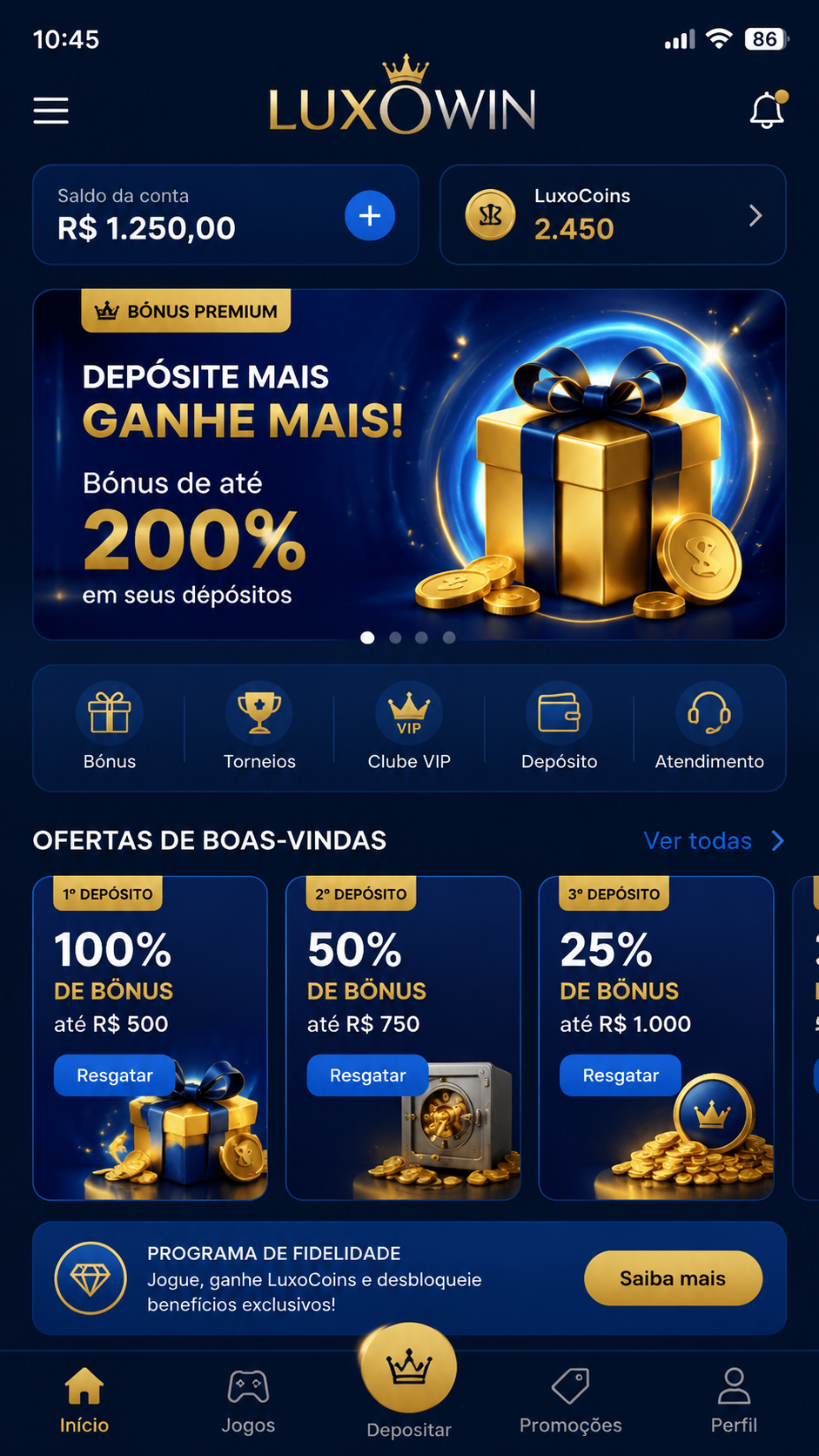 Luxowin screenshot