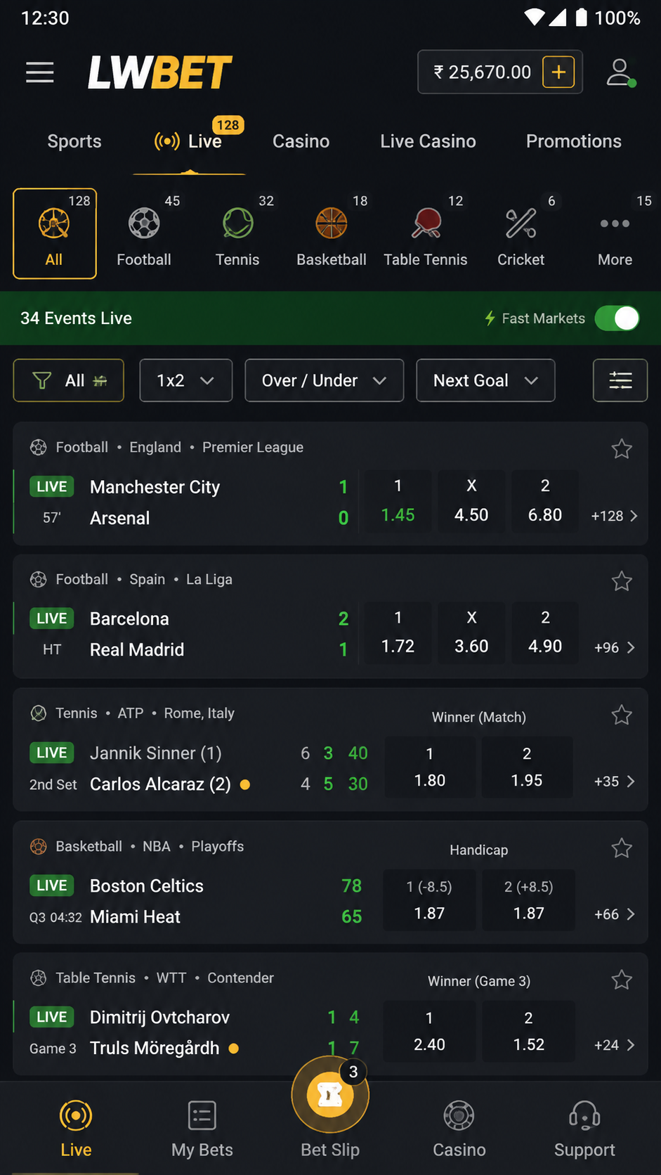 LWBET screenshot