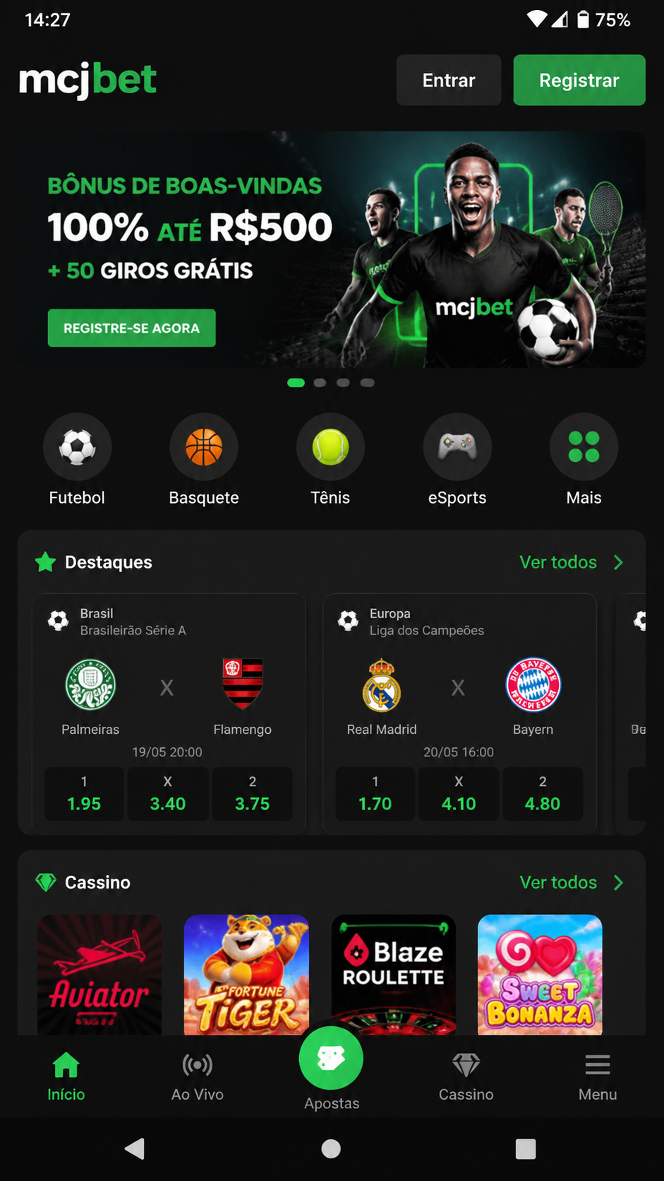 mcjbet screenshot