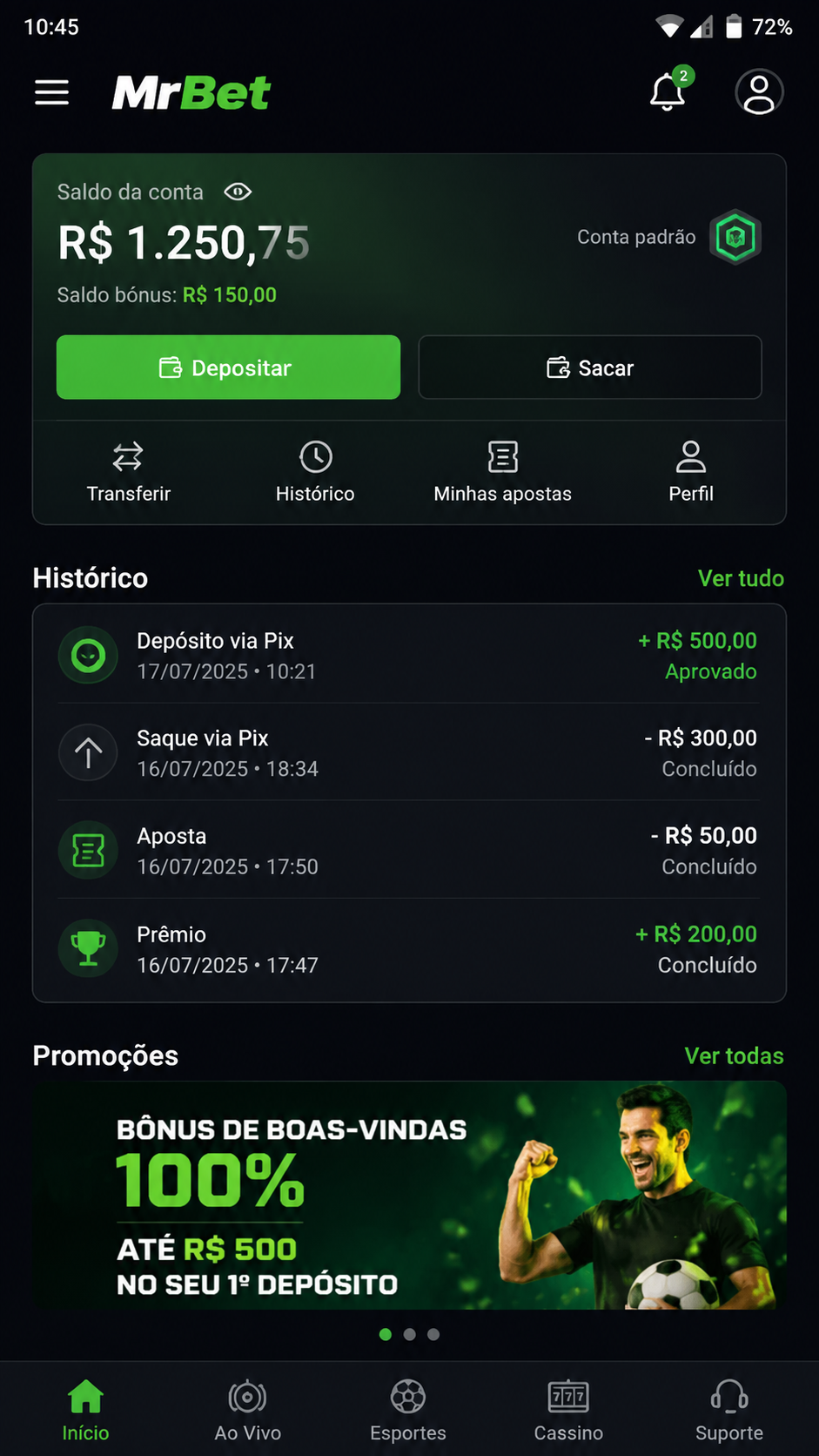 MrBet screenshot