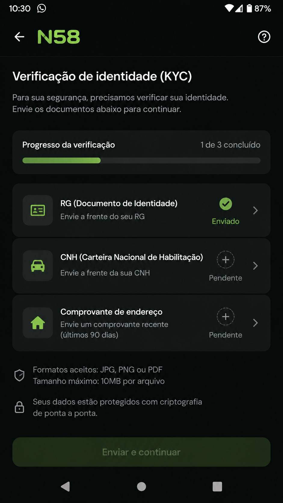 n58 screenshot