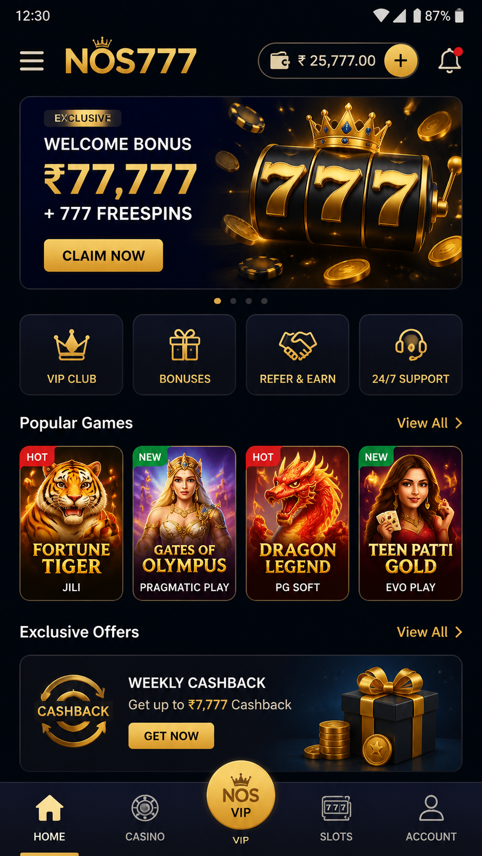 nos777 screenshot