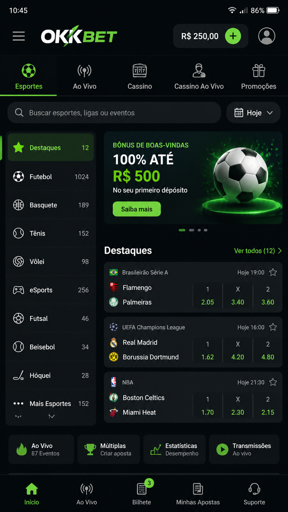 OkkBet screenshot