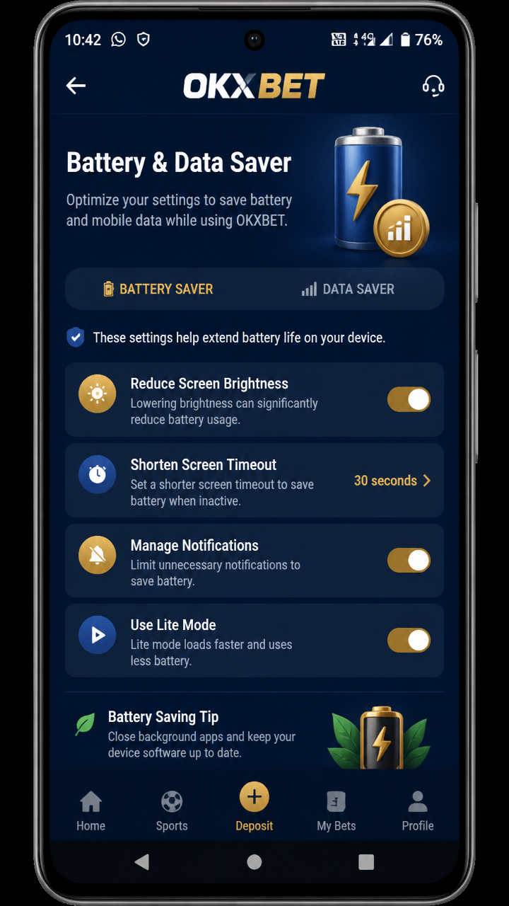 OKXBET screenshot