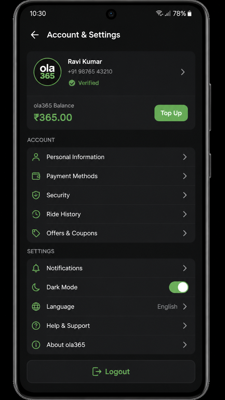 ola365 screenshot