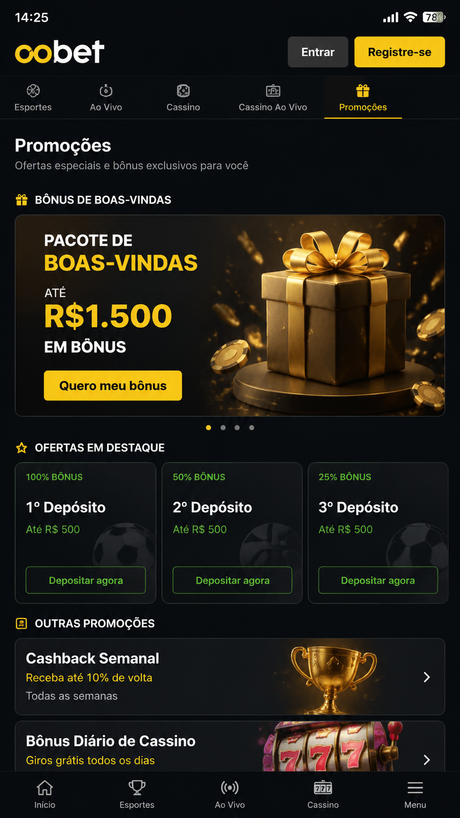 oobet screenshot