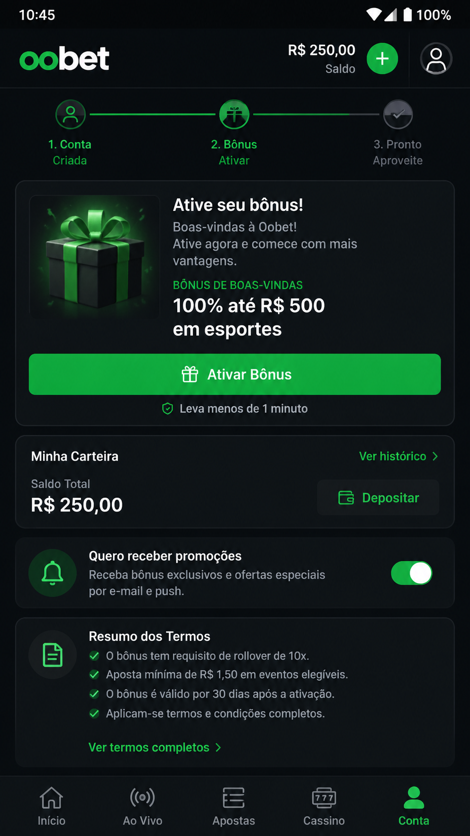 oobet screenshot