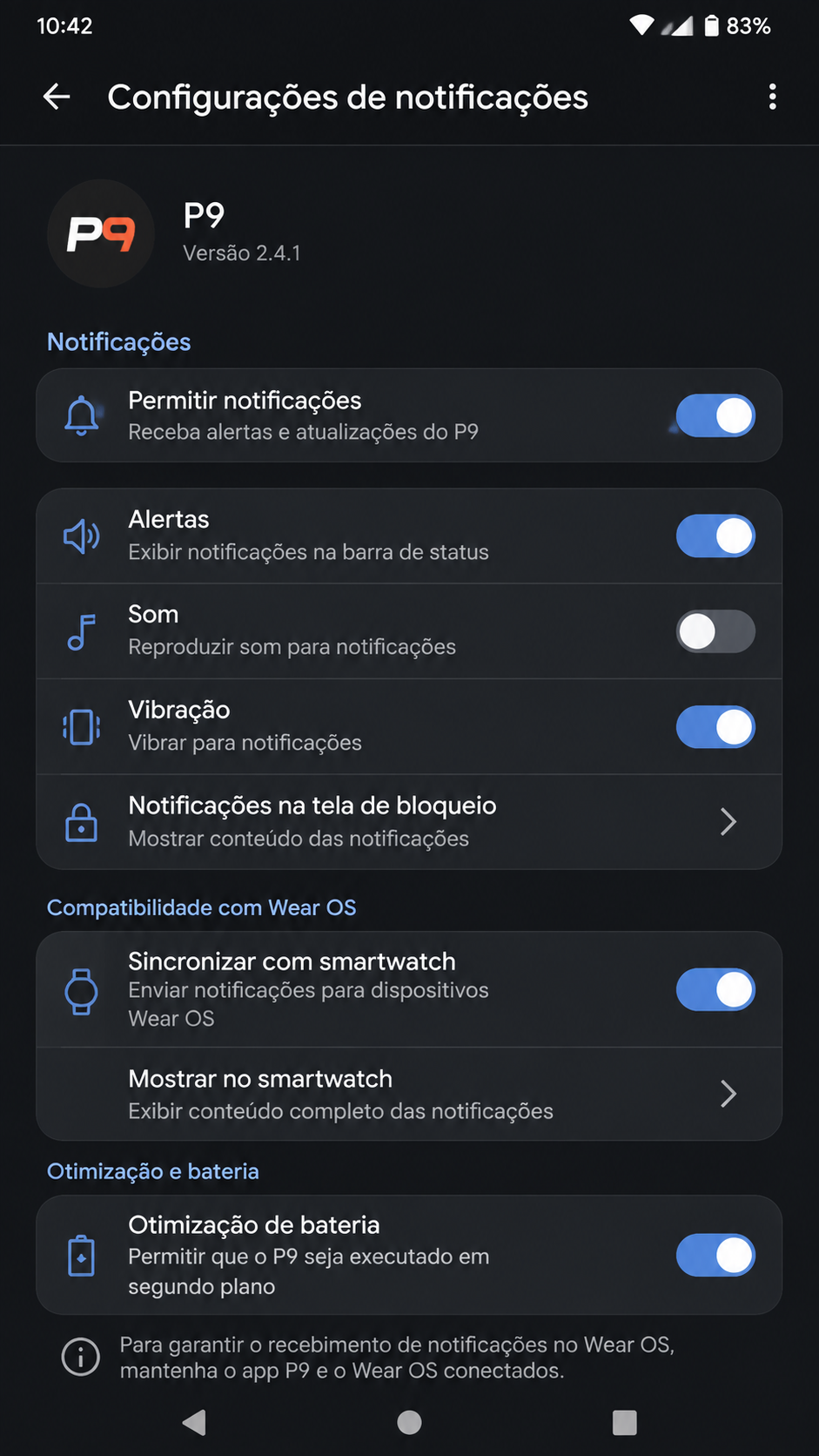 P9 screenshot