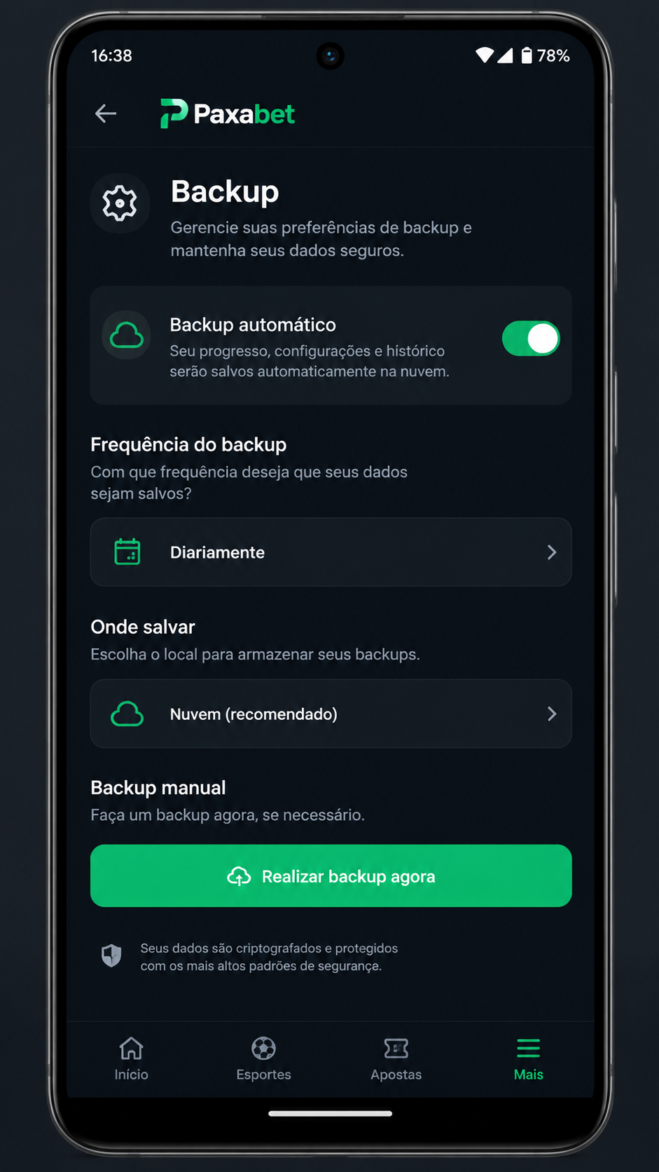 Paxabet screenshot