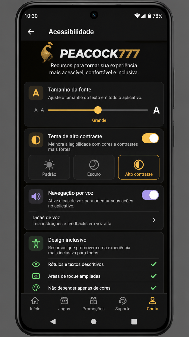 Peacock777 screenshot