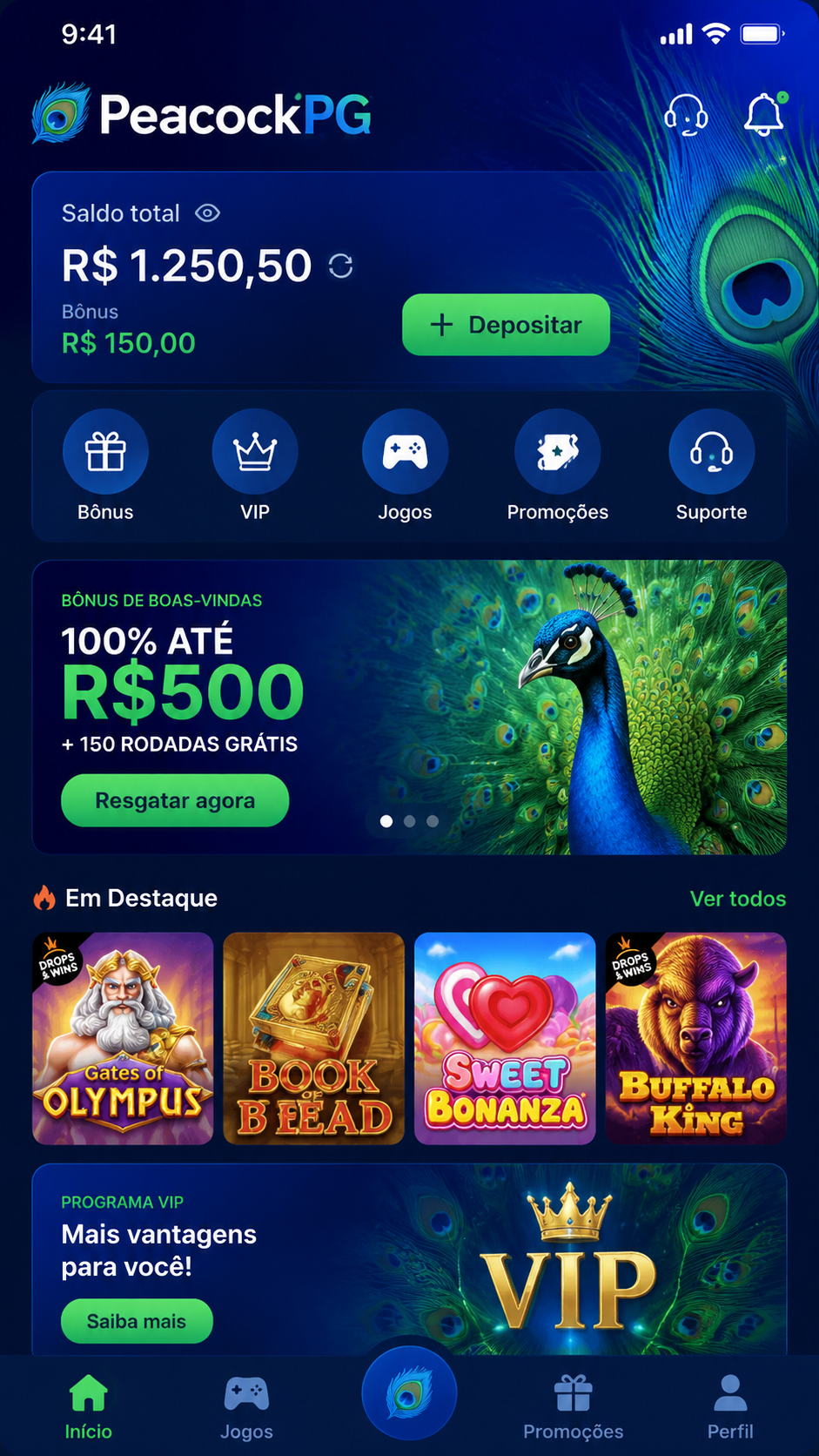 PeacockPG screenshot