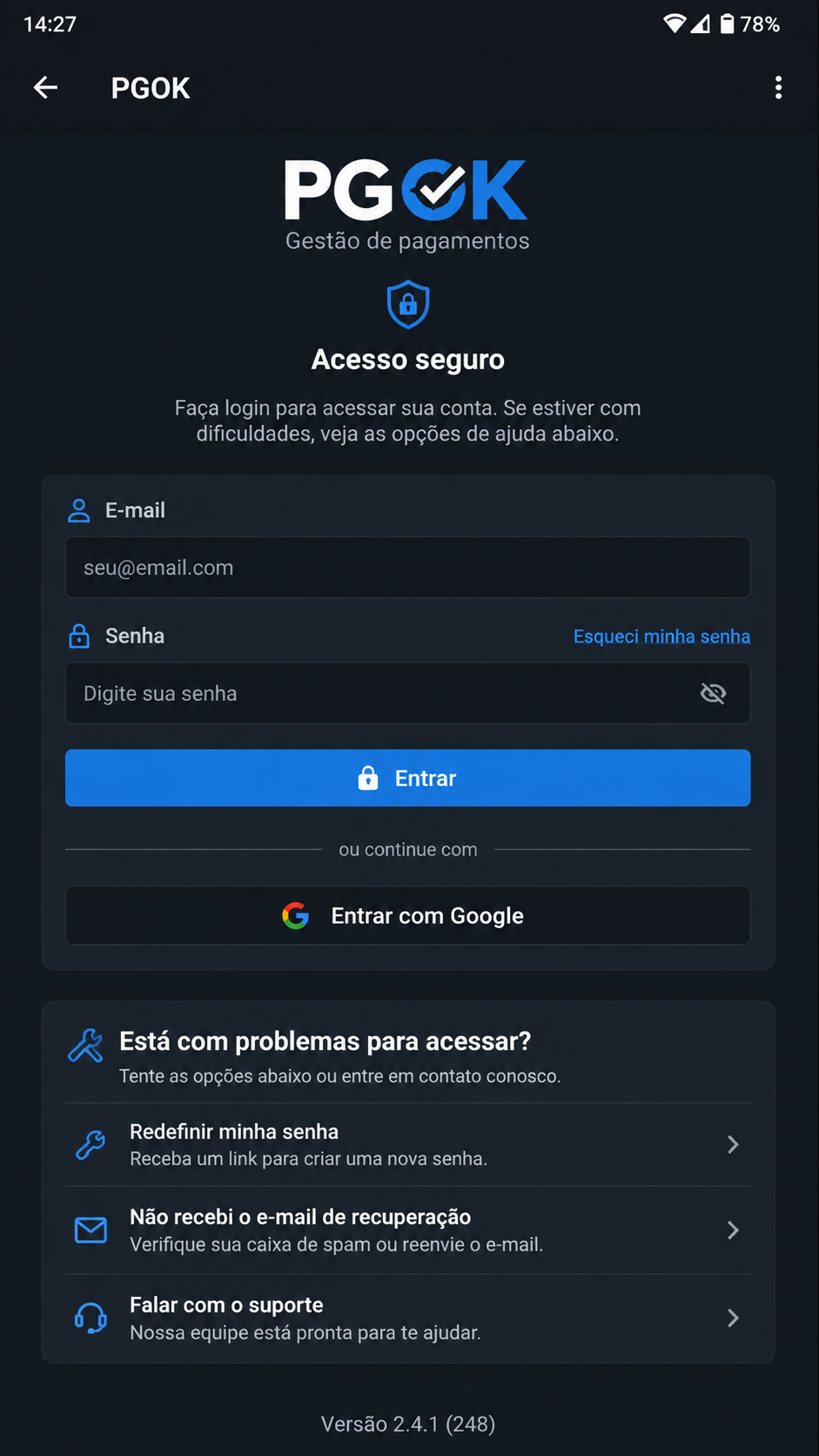 pgok screenshot