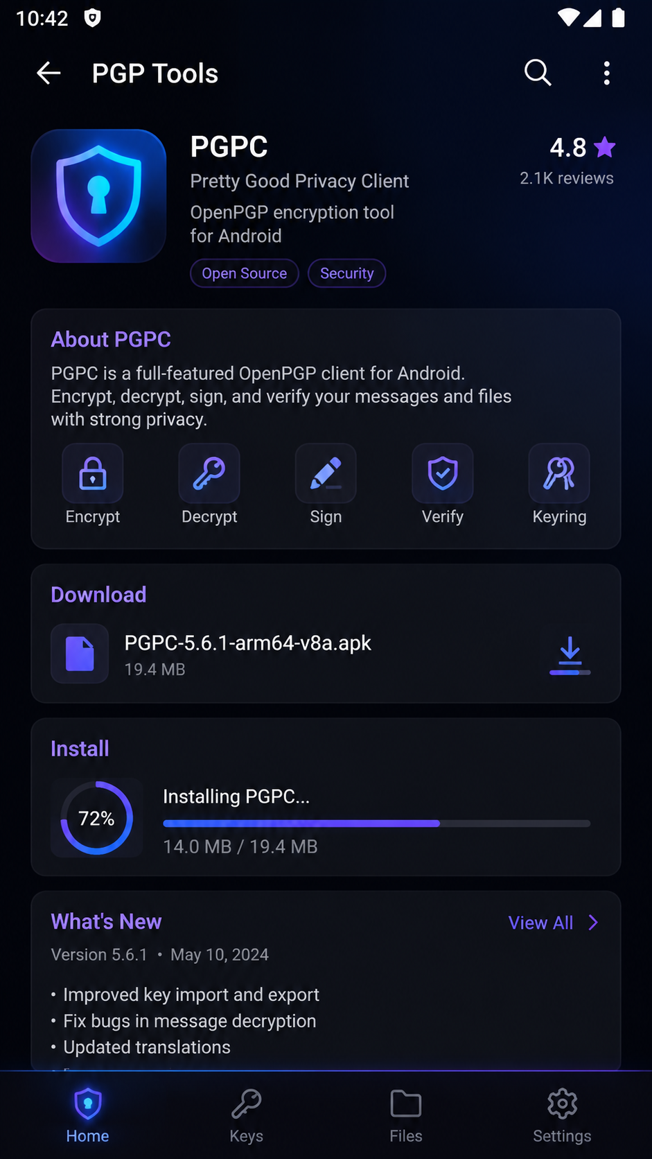 pgpc screenshot