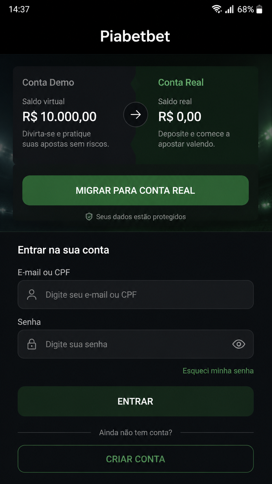 Piabetbet screenshot